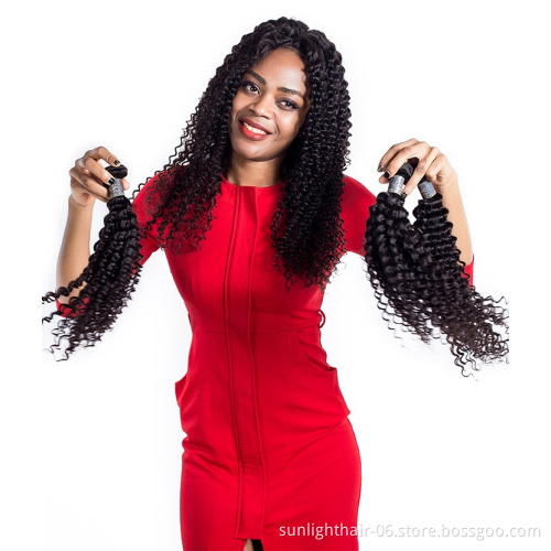 3Bundles Brazilian cheap curly human braiding hair weaving